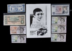A collection of Fantasy Bank notes,