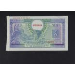Specimen Bank Note: National Bank of Belgium specimen 500 Francs 100 Belgas,