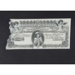 A Bradbury Wilkinson & Co Ltd advertizing banknote,