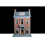 A Gottschalk wooden blue roof dolls’ house,