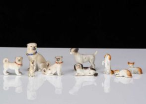 Dolls’ house bisque pets,