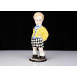 A rare Lenci porcelain figure of a 300 Series boy doll by Sandro Vacchetti,
