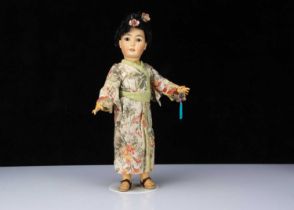 A Simon & Halbig 164 Asian child doll,