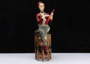 A rare Gustave Vichy automaton of a Moroccan Harpist,