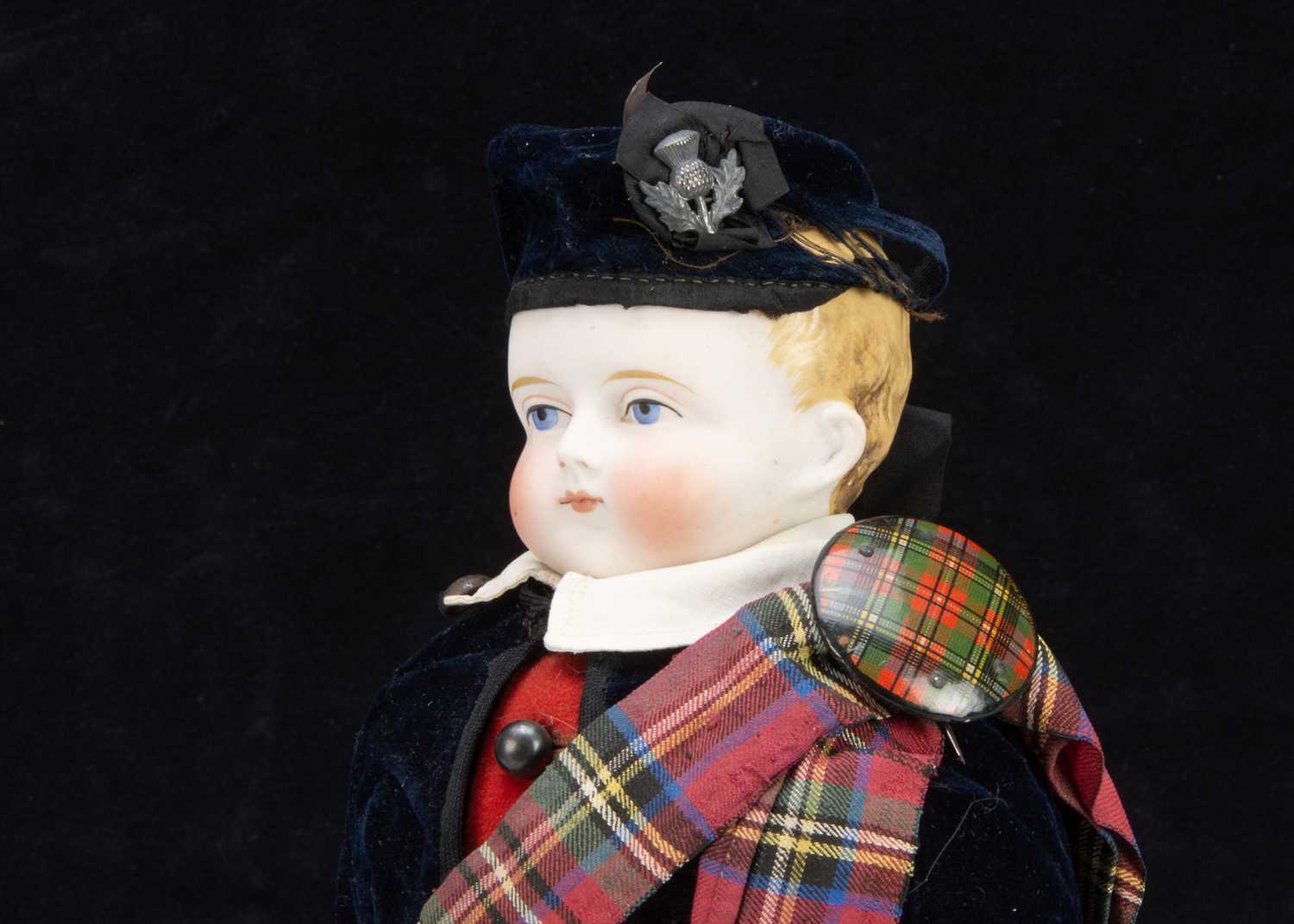 An Alt, Beck & Gottschalck bisque shoulder-head Scots boy doll, - Image 2 of 2