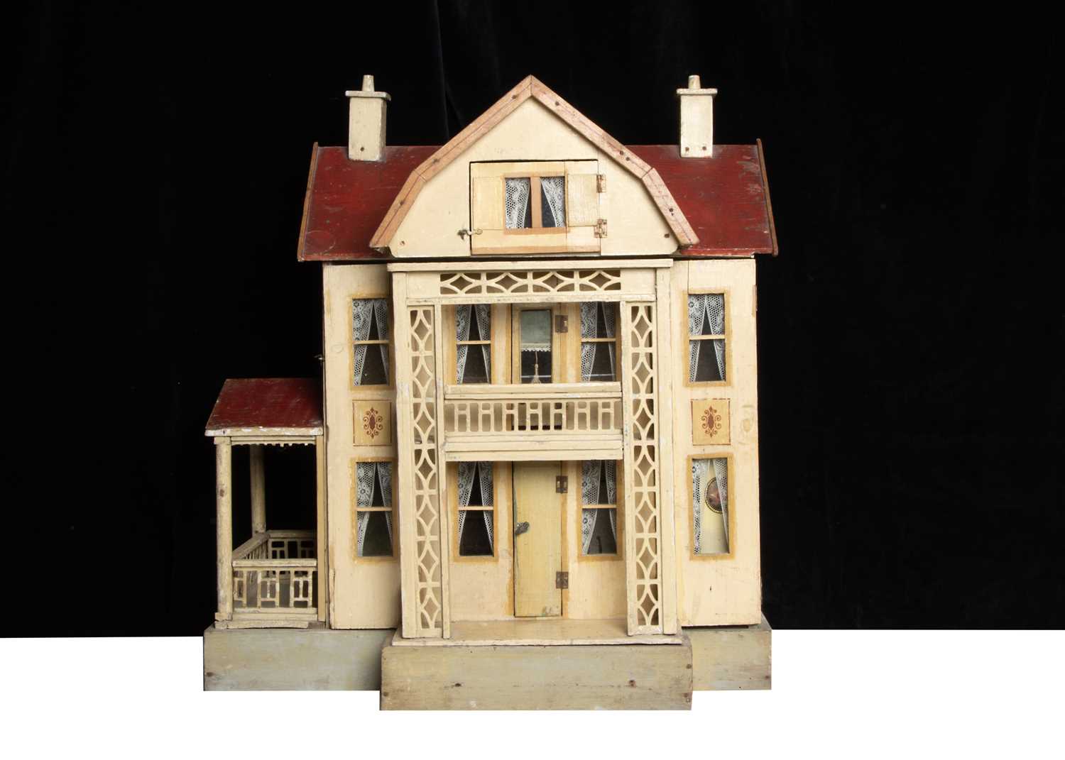 A Gottschalk Jurgenstil red roof wooden dolls’ house No. 5463,