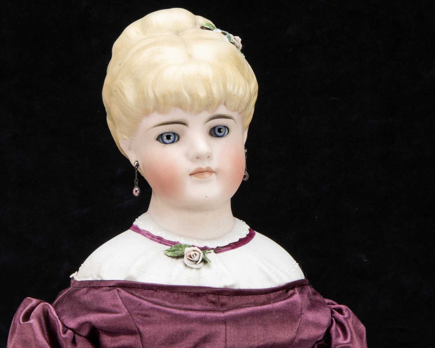 A rare Kling 150 bisque shoulder-head lady doll 1870s, - Image 2 of 3