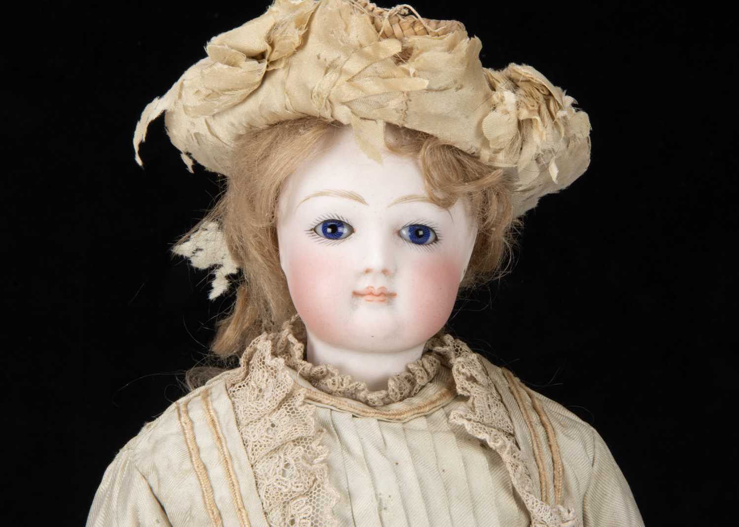 A 19th century French swivel head fashionable doll with jointed body, - Image 2 of 4