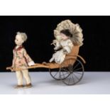 A Roullet & Decamps clockwork rickshaw,