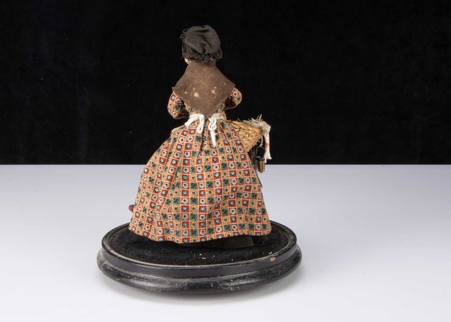 A rare 19th century beeswax pedlar doll, - Image 6 of 6