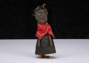 An unusual 19th century Folk Art wizen fruit headed doll,