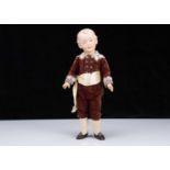 A rare Gebruder Heubach 7233 character boy doll,