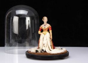 A Henrietta Wade wax model of Queen Victoria in Robes of State,