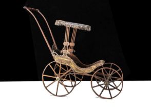 A 19th century American doll’s ‘buggy’ perambulator,