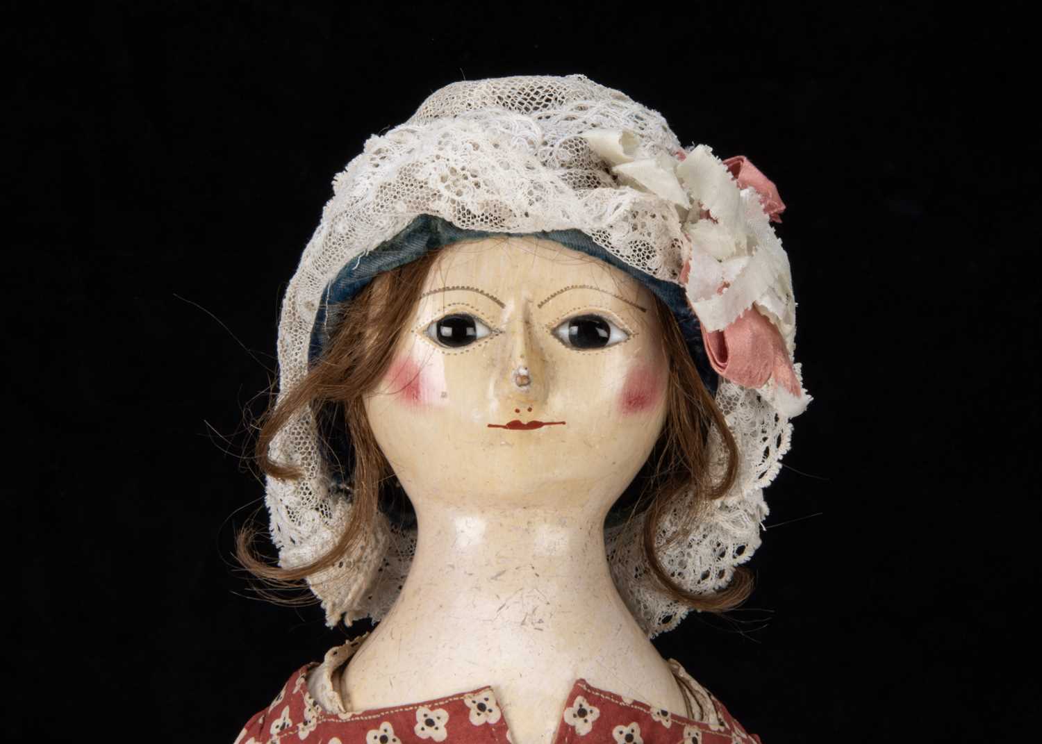 A fine and rare late 18th century English wooden doll, - Image 3 of 6