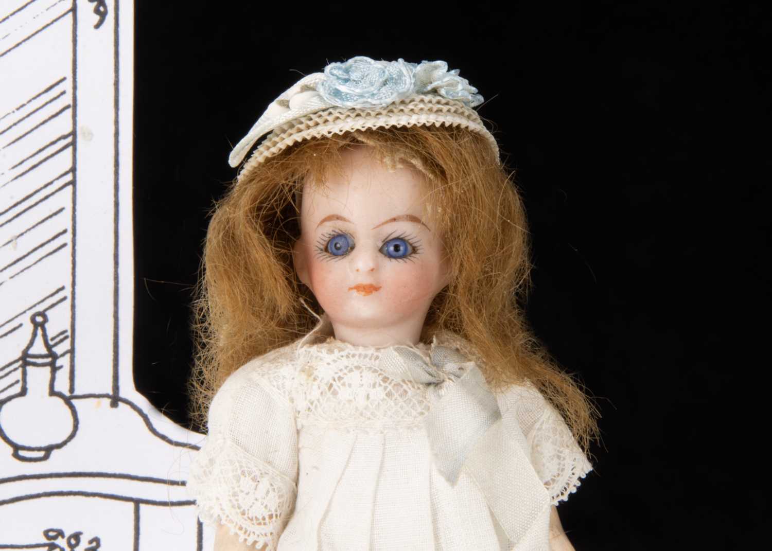 A German bisque headed dolls’ house doll, - Image 2 of 2