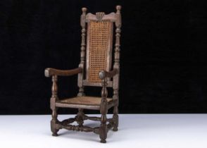 An English oak 17th century style child’s chair,