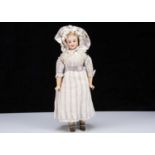 A rare Bergner three faced bisque headed doll,