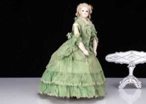 A fine mid 19th century French fashionable doll,