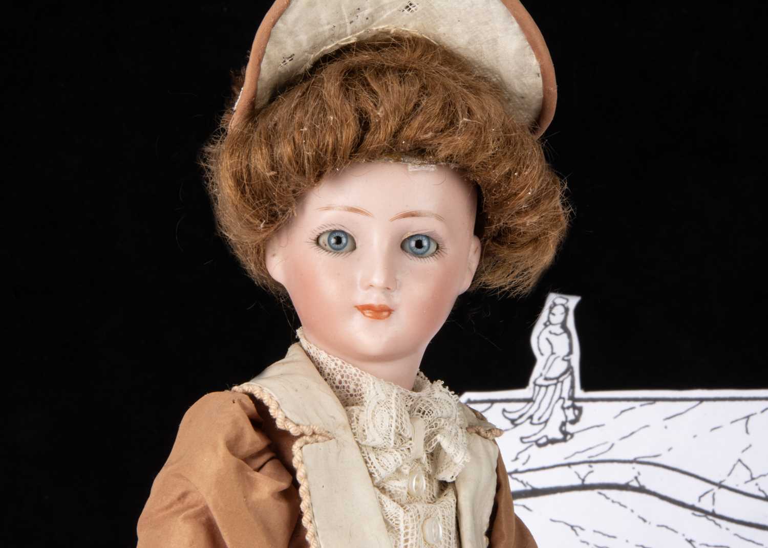 A rare Simon & Halbig bisque headed Edwardian fashionable lady doll, - Image 3 of 8