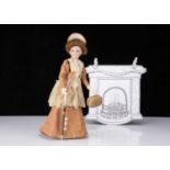 A rare Simon & Halbig bisque headed Edwardian fashionable lady doll,