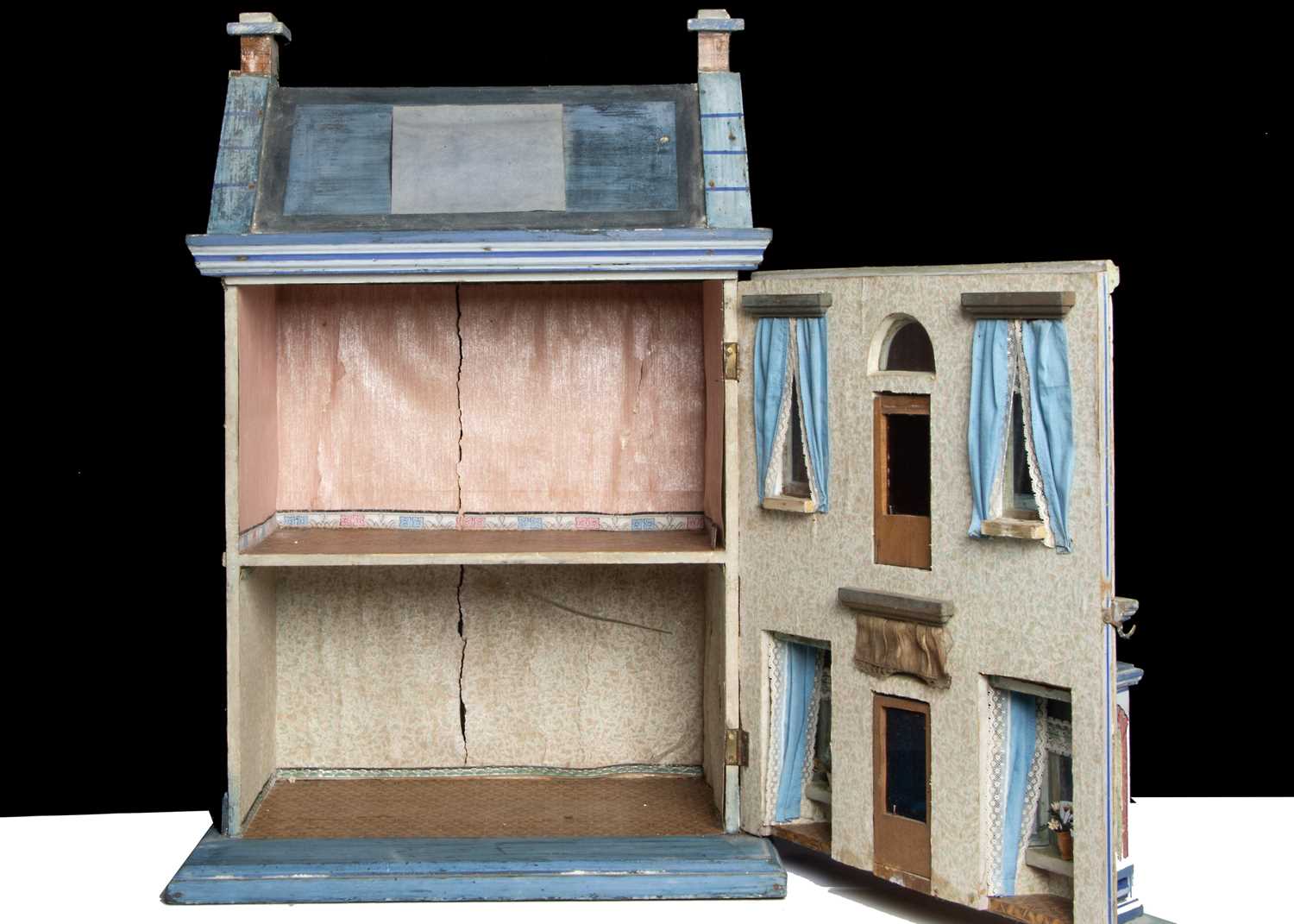 A Gottschalk wooden blue roof dolls’ house, - Image 2 of 2