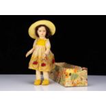 A 1930s Lenci girl doll,