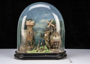 A 19th century French musical rocking ship automaton,