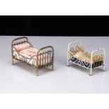 Two German dolls’ house beds,