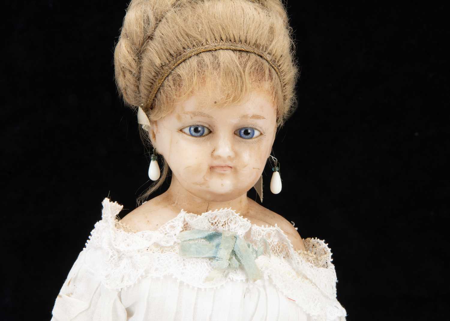 A late 19th century German wax over composition lady doll, - Image 3 of 3