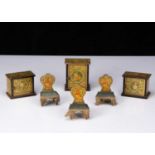 German chromolithograph paper on wood dolls’ house furniture,