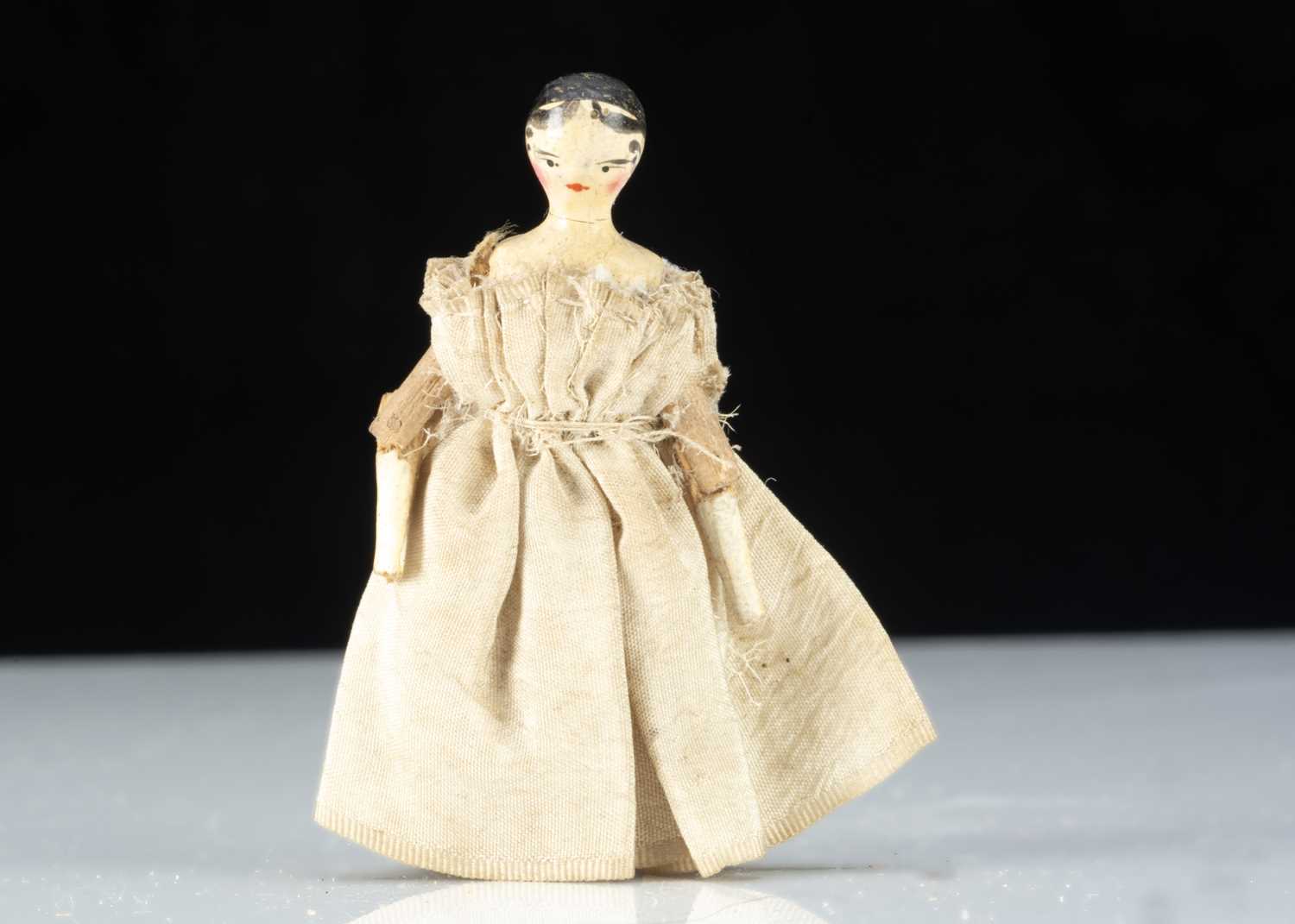 A small 19th century Grodnerthal dolls’ house doll,