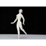 A German half-doll manufacturer full figured ballerina,