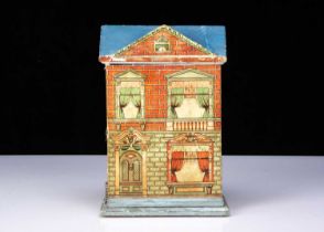 A tiny German wooden dolls’ house circa 1910,