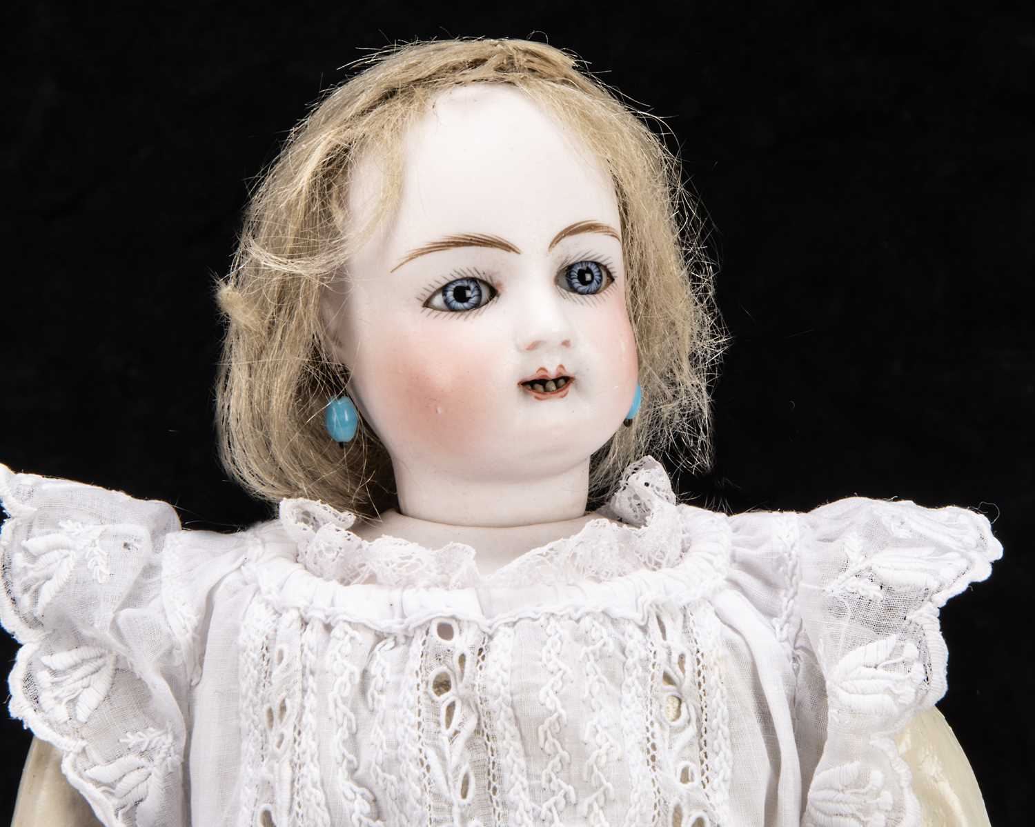 A Jules Steiner pressed bisque swivel head walking fashionable doll circa 1863, - Image 2 of 2