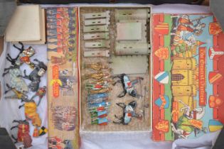 A selection of Medieval and knight related items by Timpo and Charbens comprising boxed Crescent For