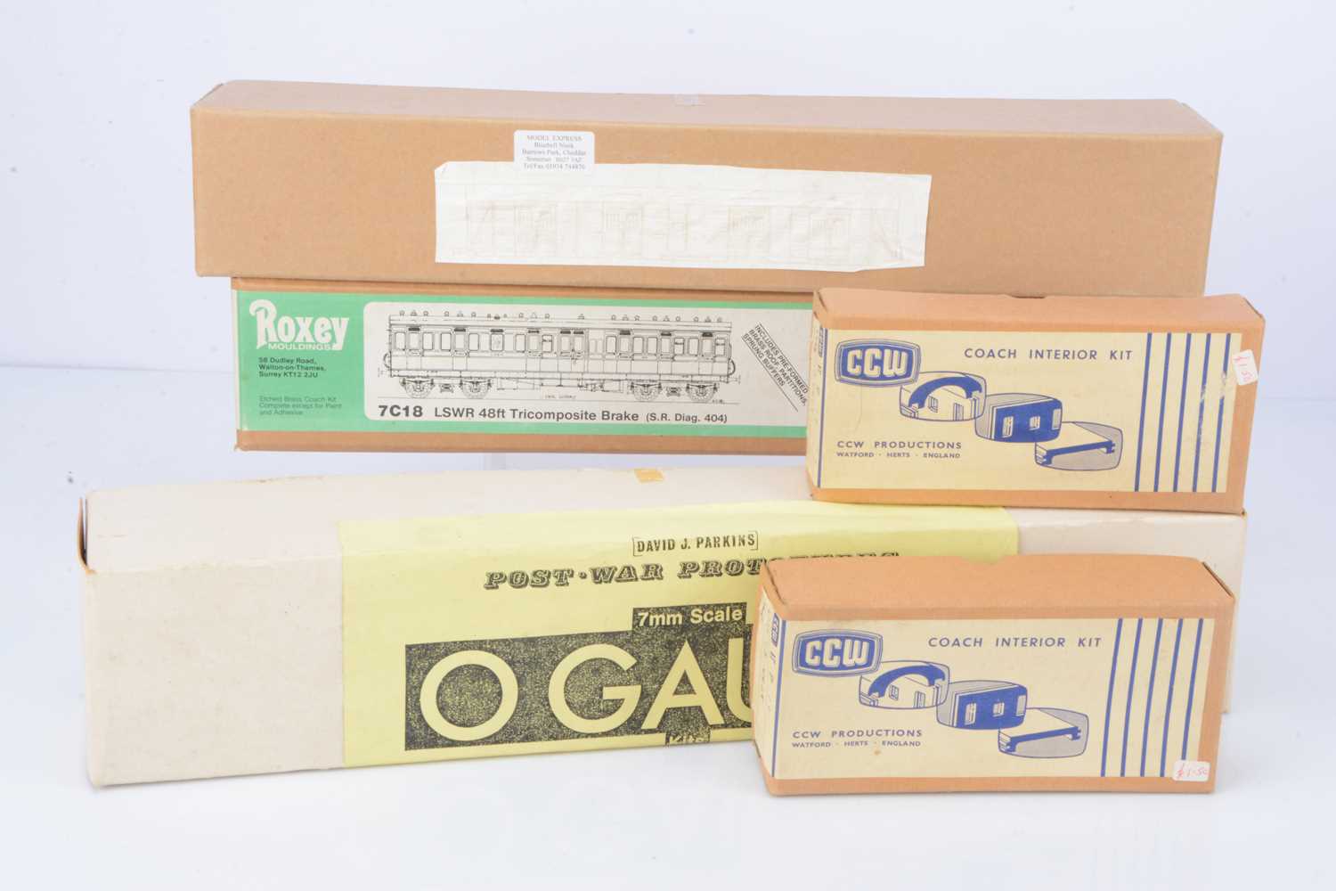 Coach Body Kits and other components for 0 Gauge by various makers (qty),