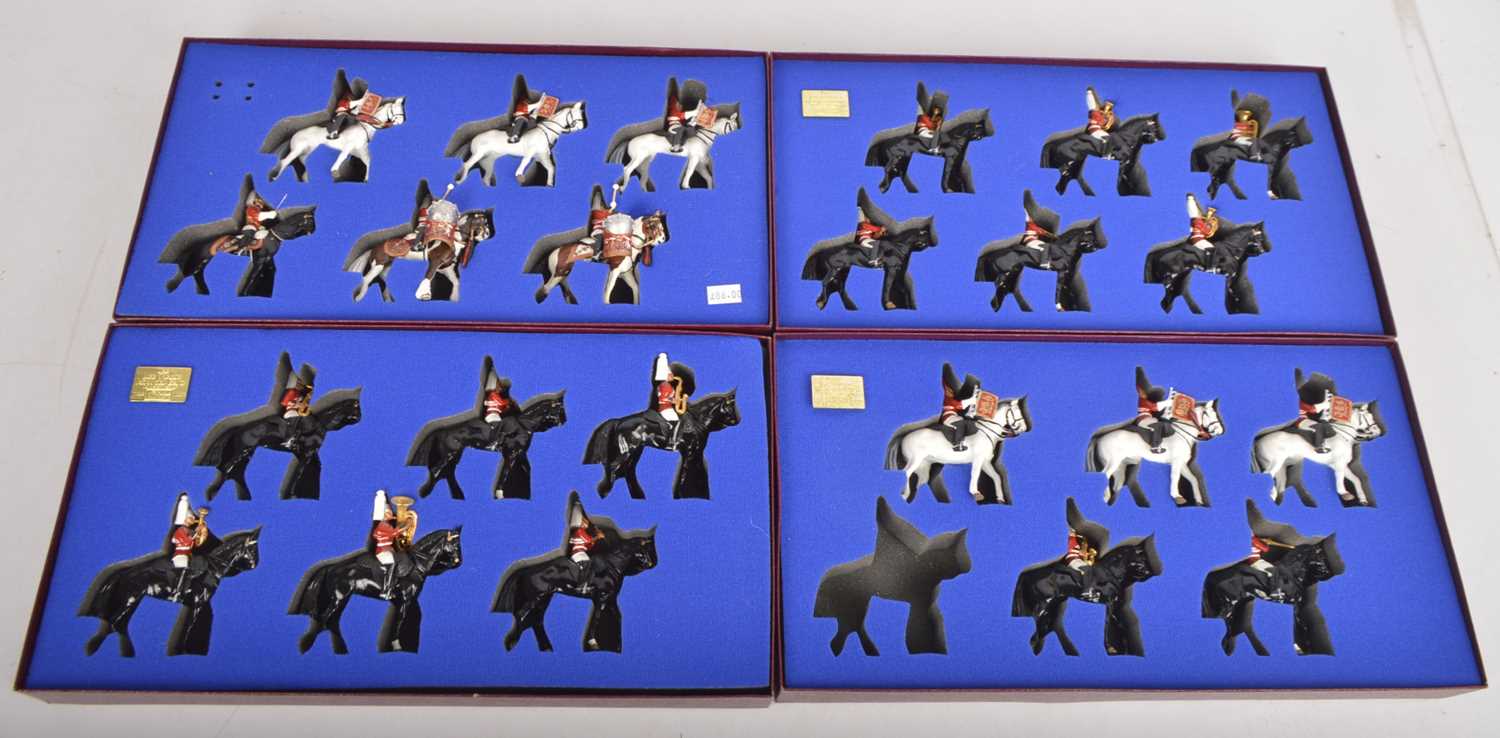 Britains Life Guards Mounted Band sets (4),