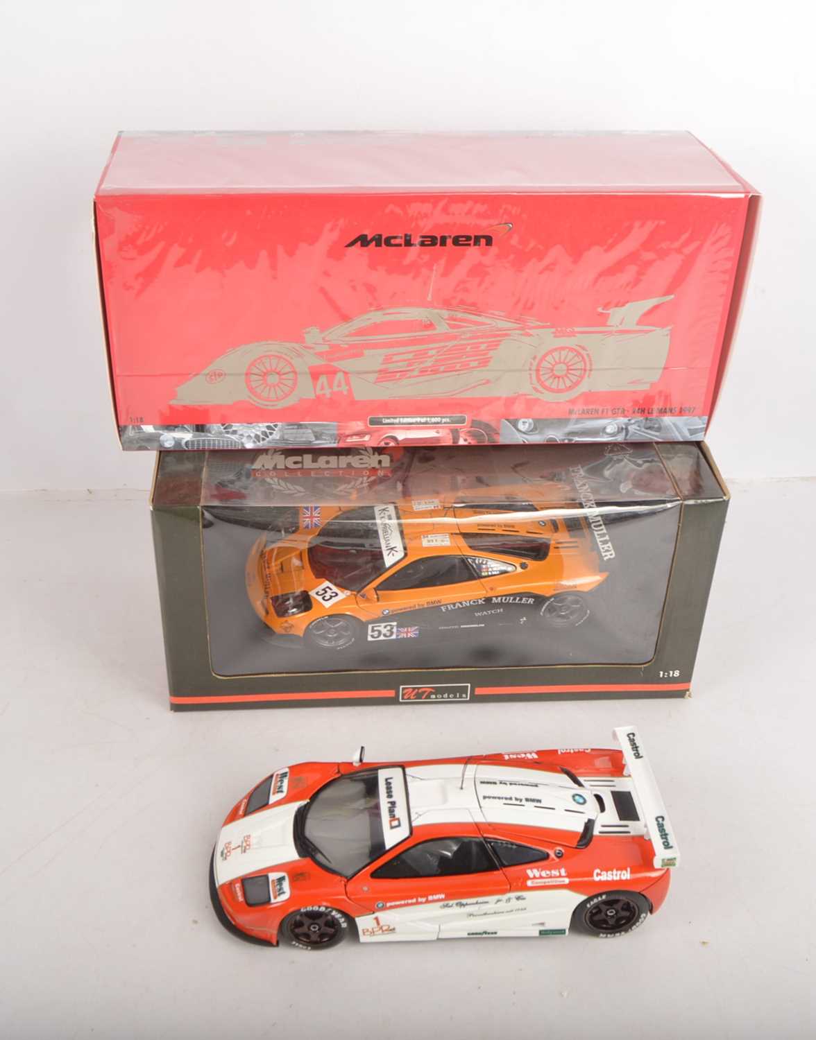 Modern Diecast 1:18 Scale Mclaren F1 Competition Models Mainly With Some Damage (7cars),