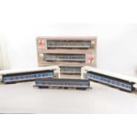 6 Lima 0 Gauge Network SouthEast blue, white and red Coaches (6)