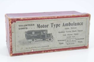 Britains empty box for pre WW2 version of rare No. 1513 Volunteer Corps Ambulance,