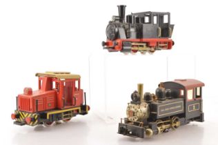G scale (gauge 1) 0-4-0 Locomotives by Playmobil and Bachmann,