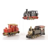 G scale (gauge 1) 0-4-0 Locomotives by Playmobil and Bachmann,