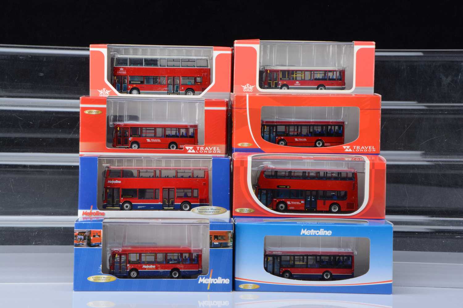 Creative Master Northcord 1:76 Scale London Double and Single Deck Buses,
