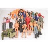 Large collection of Action Man and other Action Figures by various makers most with clothing (20+),