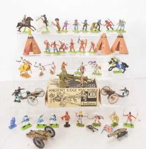 Britains including Deetail and Timpo plastic Cowboys and Indian and ACW Knights Foreign Legion and