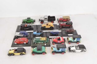 Modern Diecast and Plastic Vintage Commercial and Private Vehicles (40),