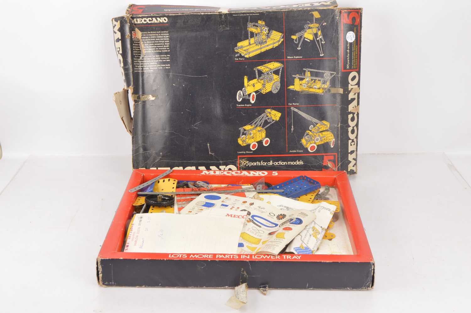 Meccano 1960-70's Sets in dark blue boxes (5 boxes), - Image 3 of 5