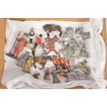Small collection of vintage lead figures and modern white metal 30mm Napoleonic Figures,