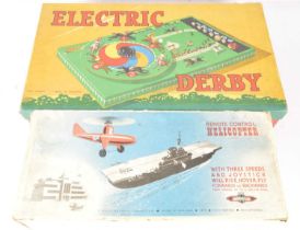 1950's and later Toys including Electric Derby Trik-Trak and Nulli Secundus Helicopter Set,